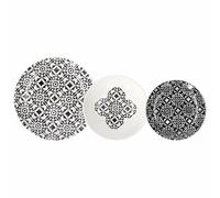Andrea Fontebasso Tognana Servizio Tavola 18 Pezzi Moon Tuxedo Stoneware Nero
