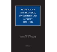 Andrea K. Bjork Yearbook on International Investment Law & Po (Copertina rigida)