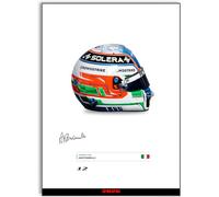 Andrea Kimi Antonelli Racing Driver 2025 Poster autografato A4