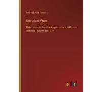 Andrea Leone Tottola Gabriella di Vergy (Tascabile)