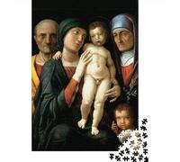 Andrea Mantegna Puzzle arte Per Giovani 1000 Pezzi, Gioco Educativo Per Famiglie, dipinto Rompicapo in Legno Souvenir Regali, Impegnativo Puzzles museo
