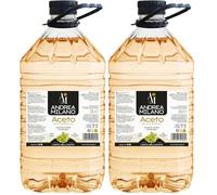 Andrea Milano, Aceto di Vino Bianco, Ideale da Abbinare a Verdure Crude, Ottimo per Marinature e Salse, Gusto Equilibrato, 6% di Acidità, Made in Italy, 5 L (Confezione da 2)