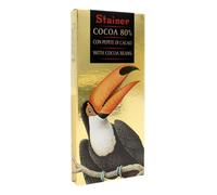 Andrea Stainer Tavoletta Di Cioccolato Fondente 80% Cacao Con Pepite Di Cacao - 50 g