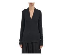 Andrea Ya’aqov - Maglia Scollo a V - - Tops - Donna - Nero - M