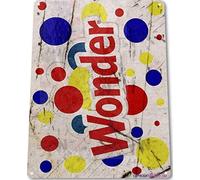Andreaoy Targa in metallo retrò con scritta in lingua inglese Wonder Bread Rustic Bakery Kitchen Cottage Baked Bread Decor Sign | Home Club Bar Targa decorativa in metallo 20,3 x 30,5 cm