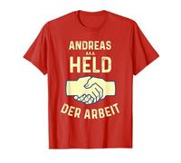 Andreas a.k.a. Eroe del Lavoro | Umorismo Nome Maglietta
