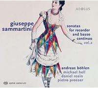 Giuseppe Sammartini: Sonatas For Recorder And Basso Continuo. Vol.2 (Sacd)