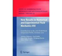Andreas Dillman New Results in Numerical and Experimental Fluid Mech (Tascabile)