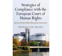 Andreas von Sta Strategies of Compliance with the European Co (Copertina rigida)