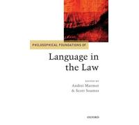 Andrei Marmor Philosophical Foundations of Language in the La (Copertina rigida)