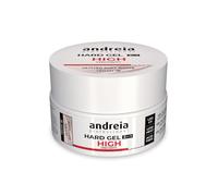 Andreia Gel per unghie bifasico 2 in 1 professionale per unghie con LED e UV, alta viscosità per unghie dure e forti, gel per ricostruzione unghie, colore bianco morbido, 22 g