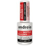 Andreia Professional Gel Costruttore Professionale per Unghie One Bottle Builder - Gel Trifasico 3 in 1 - LED e UV - Estensione per unghie Colore Nudo Coprente - Auto-livellante - 14 ml