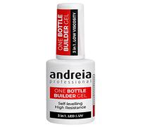 Andreia Professional Gel Costruttore Ricostruzione Unghie - trifasico 3 in 1 - GUIDATO et UV - Uno Bottiglia Costruttore - Bianco morbido 14ml