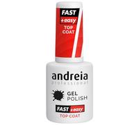 Andreia Professional Gel Top Coat per nail art con finitura lucida, finitura facile e veloce per una riparazione professionale di manicure, smalto gel UV/LED