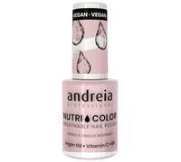 Andreia Professional NutriColor - Smalto Vegan traspirante - Colore NC21 Rosa latteo - 10,5 ml