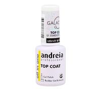 Andreia Professional Smalto semi-permanente Top Coat Galactic - Finitura per unghie asciugatura UV-LED - Gel Polish Vegan - Ideale per nail art, strato finale stardust glitter - 10,5 ml