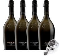 Andreola Set di Prosecco di Valdobbiadene DOCG da Singolo Vigneto - 4 x 0,75 L