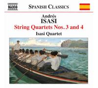 Andres Isasi Andres Isasi: String Quartets Nos. 3 and 4 (CD) Album