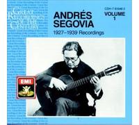 Bach, Johann Sebastian Andres Segovia: 1927-1939 Recordings, Vol. 1 (CD)
