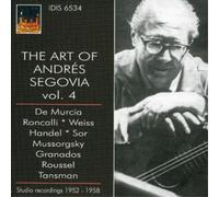 Andrés Segovia Art of Andres Segovia, The - Recordings 1952 - 58 (CD) Album