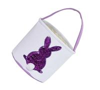 ANDRESLAD 1 Pc Borsa Coniglio Coniglietto Kit Gonfiabile Cestino in Vimini Cesto Di Frutta Palloncino Decorazioni Di Compleanno Di Dinosauri Peluche Cotone Viola,porpora