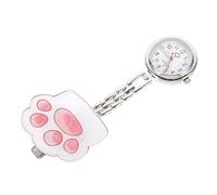 ANDRESLAD 1 Set orologio da monge kitten orologio da infermiera con chiusura a strappo da taschino con risvolto con catena a zampa di gatto esame pettorale