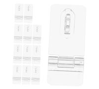 ANDRESLAD 12 Set serratura scatola trasparente Materiale acrilico Accessori per armadi e cassetti cerniere chiusure acriliche chiusura a scatto dell'armadio chiaro blocco hasp Transparent