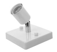 ANDRESLAD 180 Portalampada Universale Base Della Lampadina Portalampada Presa Luce a a Vite Presa E27 Attacco Luce E27 Base Della Lampada a Bianca Ferro Da Stiro