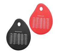 ANDRESLAD 2 pezzi Tagliapasta Goccia con Scala Graduata Raschietto in Silicone per Impasto e Burro Utensili da Forno Resistenti in Acciaio per Tagliare Pizza Pane e Dolci per Appendere e