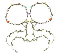 ANDRESLAD 2 Pezzi Tiara Sposa Fasce Floreale Di Fiori Fascia Fascia Del Fiore Ragazza Di Fiore Fascia Di Fiori Per Le Ragazze Fascia Per Le Donne Decorazioni Del