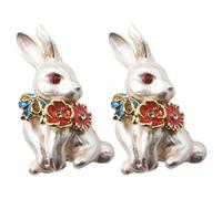 ANDRESLAD 2 Pz accessori per conigli coniglio bunny giaccone rabbit giubotti spilla firmata Bambola rifiuti criceto Animali adorabile spilla coniglietto distintivo spilla coniglietto Metallo