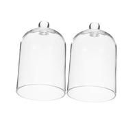 ANDRESLAD 2 Pz Diffusore Di Aromi in Candele Profumate Cupola a Cloche Copertura Della Cupola Di Copertura Floreale Conservata Campana Display Cupola Transparent Bicchiere