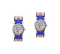 ANDRESLAD 2 Pz orologio da basket set da gioco orologi da basket per bambini ragazzo sport dello smartwatch pallacanestro i bambini guardano Orologio dei cartoni animati plastica Blue