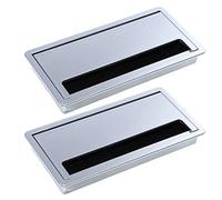 ANDRESLAD 2 Pz Scatola di filo presente per l'inaugurazione della casa cavo copertura del foro del filo accessori informatica pennello coperchi passacavi organizzatore di fili AbS Silver