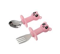 ANDRESLAD 2 Set forchetta cucchiaio cucchiai per bambino forchetta per la pappa del bambino cucchiaio per l'alimentazione dei neonati strumenti per l'alimentazione del bambino Gel di silice