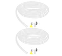 ANDRESLAD 2 Set Tubi di Scarico Aria Condizionata da 6 Piedi con Connettori Anti-Perdita per Unità Portatili e Finestre Kit Ricambio Tubi Drenaggio Condensa per Condizionatori Mini-Split
