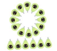 ANDRESLAD 20 pezzi Ciondoli Avocado Resina Autoproduzione Pendenti Leggeri e Resistenti per Bracciali Collane e Accessori Handmade Decorativo per Gioielli Creativi