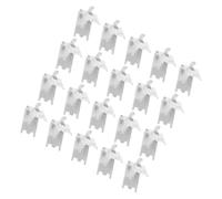 ANDRESLAD 20 Pezzi fibbia dello scaffale organizzatore di lattine per frigorifero sacchetti per congelatore riutilizzabili Ganci mensola frigorifero Clip per ripiani clip da scaffale Silver