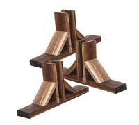 ANDRESLAD 3 pezzi Base per Recinzione in Legno Solido con Ventose Laterali per Supporto Fisso di Staccionate da Giardino e Separè Esterni Kit di Fissaggio Stabile per Piccole Recinzioni e