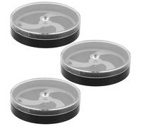 ANDRESLAD 3 Pezzi Custodia Portatile per Orologi da Viaggio 3 Pezzi Contenitore Antipolvere e Antiurto in Plastica 40mm Scatola Scomparti Indipendenti per Movimenti