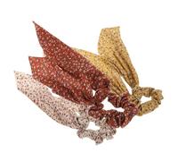 ANDRESLAD 3pezzi Nastro Scrunchie Per Capelli Elastici Floreali Fermacoda Di Cavallo Nastro Francese Elastici Per Capelli Da Donna Morbidi Tessuto Per Design Elegante e Romantico Per e Outfi