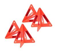 ANDRESLAD 4 Pezzi Kit Avvertimento Auto Riflettenti Compatti Segnale Emergenza Portatile Alta visibilità per Sicurezza Veicoli e Incidenti