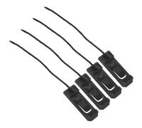 ANDRESLAD 4 Pezzi Pinne da Surf a Scatto in Nylon Nero 4,3x1,3 Cm, Accessori per Paddle Board, Clip per Tavole da Surf Gonfiabili, Divisori per Stabilità e Direzione Paddleboarding