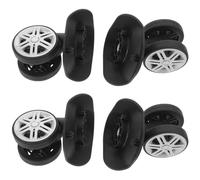 ANDRESLAD 4paia Ruote per Bagagli Stabili e Silenziose Ruote di Scorta per Valigie in Gomma Cuscinetti Rulli Adatte per Bauli Trolley e Viaggi