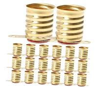 ANDRESLAD 50pezzi Portalampada in Ottone Con Base Vite Accessori Per Esperimenti Elettrici e Circuiti Supporto Lampadine Piccolo Per Uso Scolastico e Casa