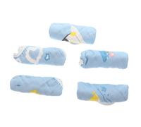 ANDRESLAD 5pezzi Mussole Ragazzo Ragazza Ragazza in Cotone Salviette Riutilizzabili per Ragazzo Asciugamano Setoso e Ipoallergenico da Bagno