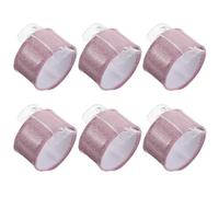 ANDRESLAD 6 Pezzi Braccialetti da Polso Slap Floreali Rosa Set da 6 Pezzi per Damigelle D’Onore, Accessori per Matrimonio, Addio al Nubilato e Ballo di Fine Anno, Leggeri e Comodi per