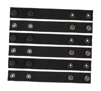 ANDRESLAD 6 Pezzi Passanti Cintura Nylon Nero Fermacintura Sicurezza per attività Outdoor Come Escursionismo Pesca e Campeggio Custode Cinturone Resistente e Facile da Usare