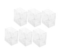 ANDRESLAD 6 pezzi Porta Orologi Trasparenti Quadrate con Contenitori Compatti e Resistenti per Esposizione e Conservazione Orologi per Casa e Viaggio