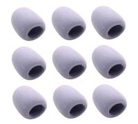 ANDRESLAD 9 pezzi Copertura Protettiva Microfono EVA Antivento Grigia Filtro Microfono Traspirante per Ktv Conferenze Interviste e Performance su Palco